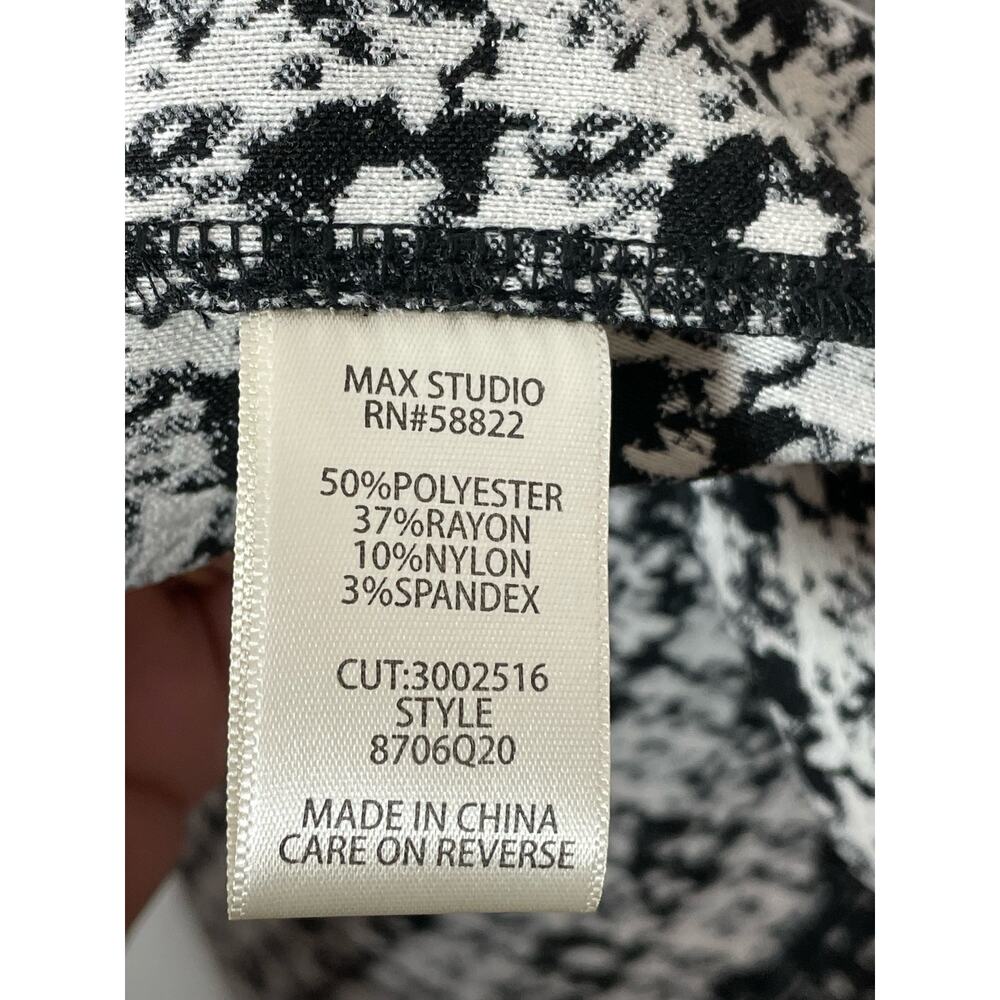 Max Studio Long Blazer Duster Jacket Houndstooth … - image 5